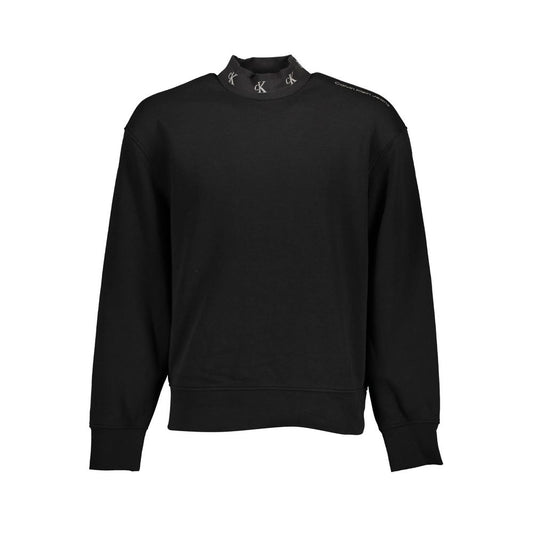 Calvin Klein Herrenpullover aus schwarzer Baumwolle