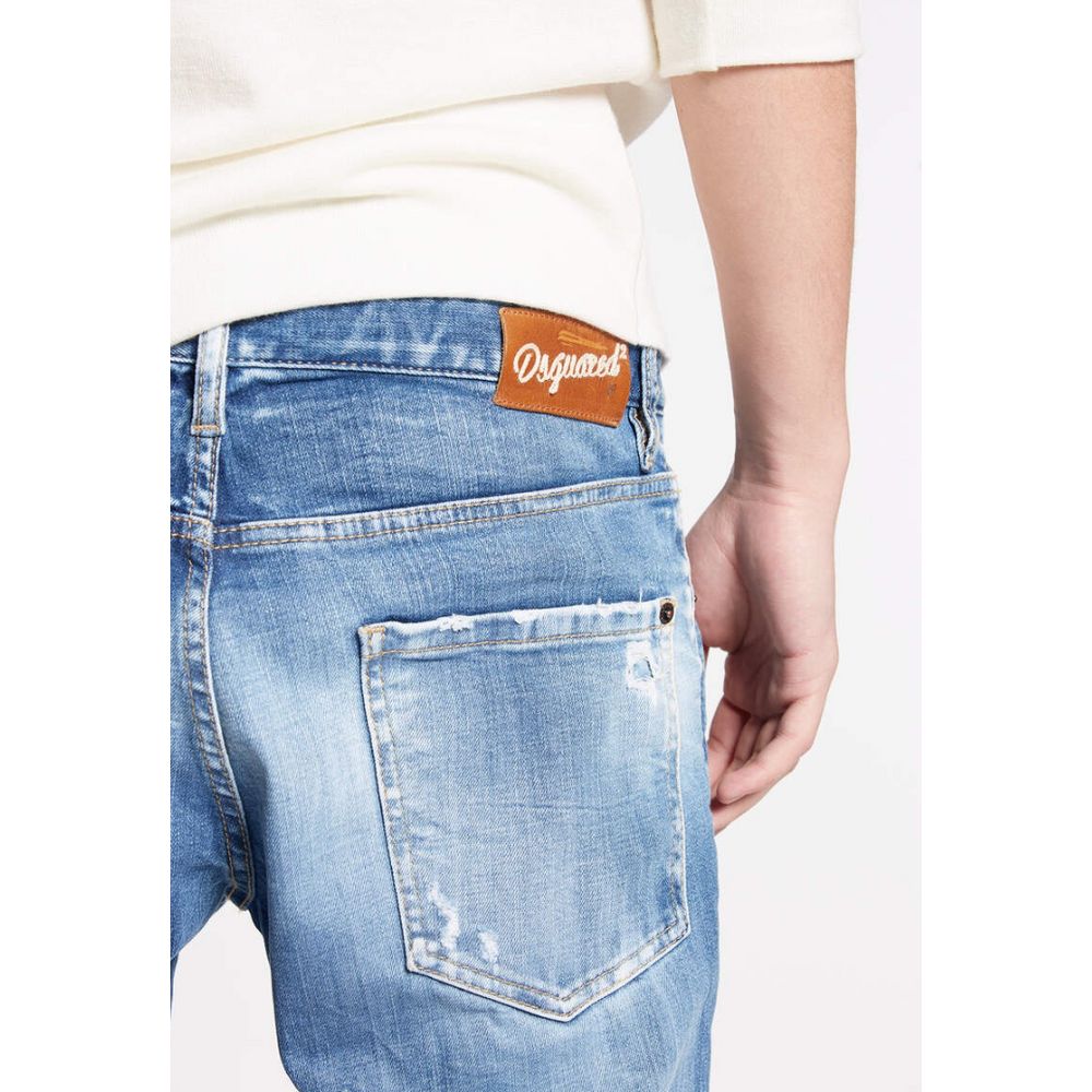 Dsquared² Blue Cotton Jeans &amp; Pant