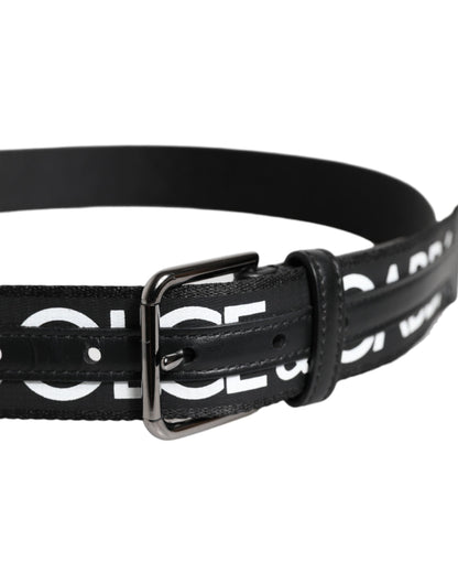 Dolce &amp; Gabbana – Klassischer Gürtel aus schwarzem Leder mit Metall-Logoschnalle