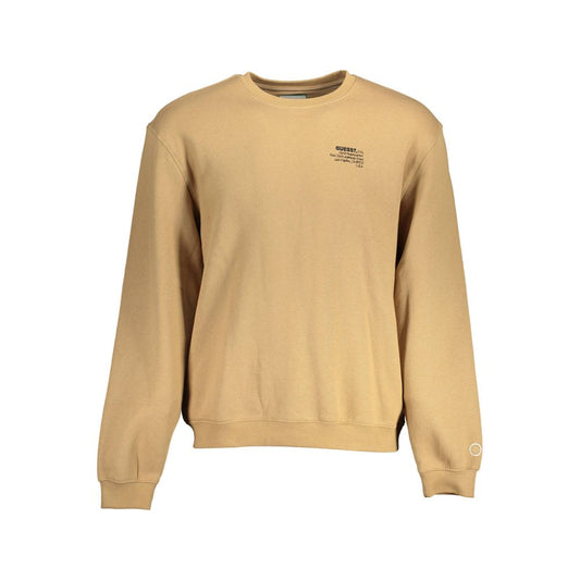 Guess Jeans Beiges Unisex-Sweatshirt aus Baumwolle