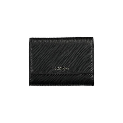 Calvin Klein – Schwarze Polyethylen-Geldbörse für Damen