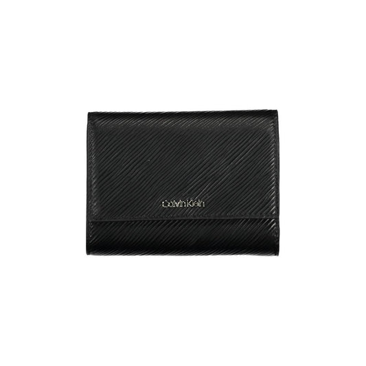 Calvin Klein – Schwarze Polyethylen-Geldbörse für Damen