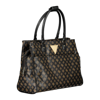 Guess Jeans – Braune Polyethylen-Handtasche
