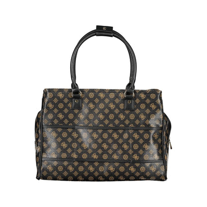 Guess Jeans – Braune Polyethylen-Handtasche