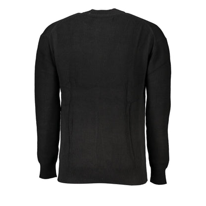 Calvin Klein – Eleganter Rundhalspullover aus Baumwolle mit Kontrastdetails