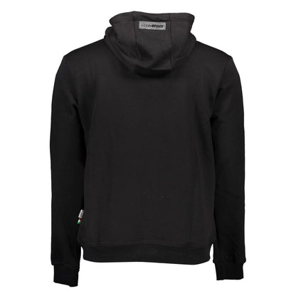 Plein Sport Herren-Kapuzenpullover aus schwarzer Baumwolle