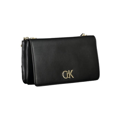 Calvin Klein Schwarze Polyester-Handtasche