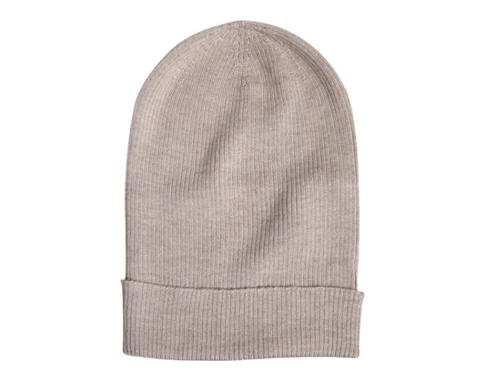 Dolce &amp; Gabbana Beige Kaschmir Strickmütze für den Winter