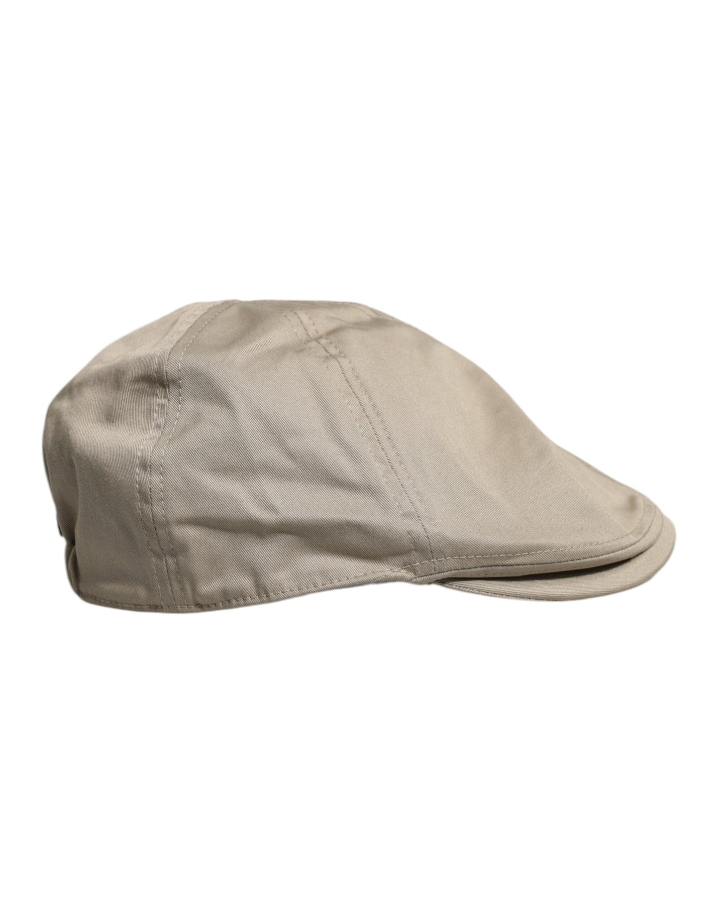 Dolce &amp; Gabbana Beige Cotton Newsboy Capello Cabbie Hat