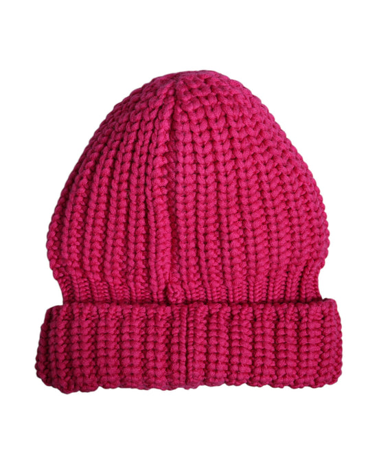 Dolce &amp; Gabbana – Wintermütze aus gestrickter Wolle in Rosa