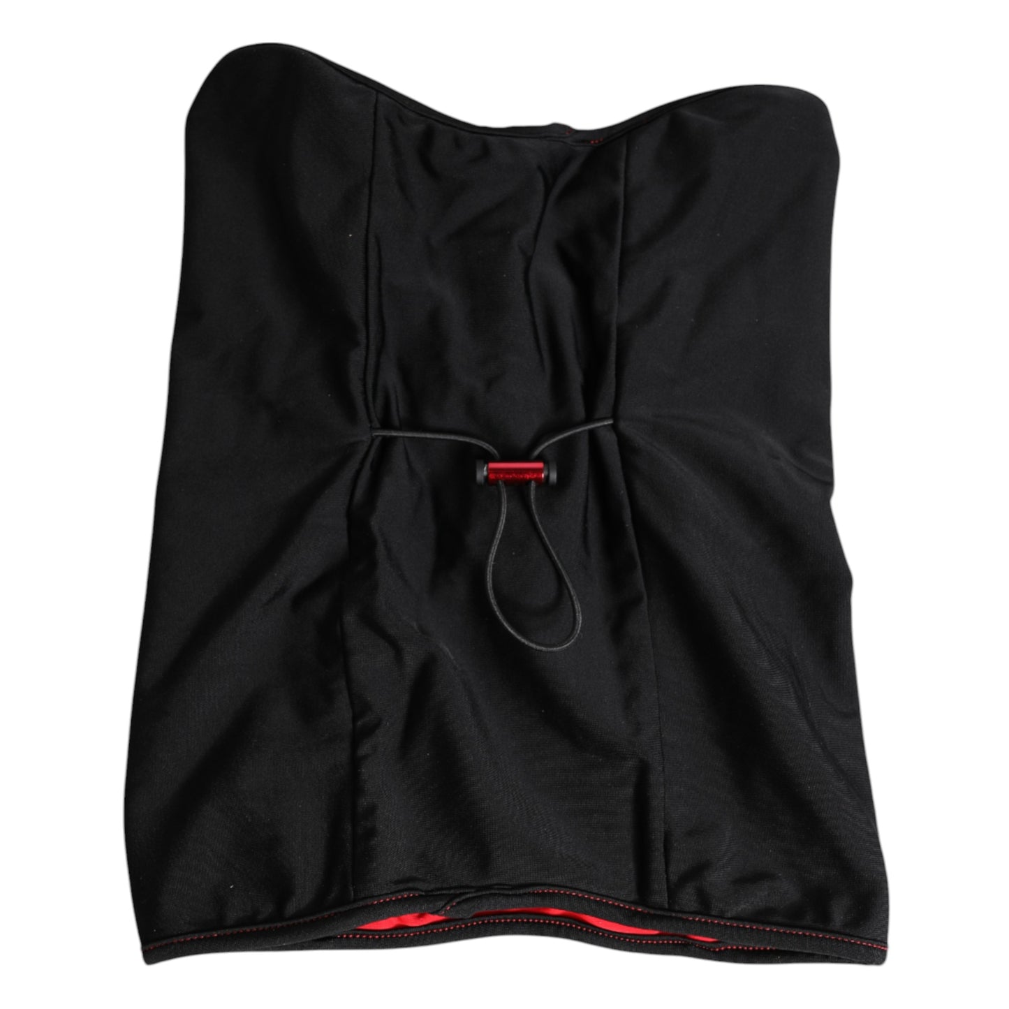 Dolce &amp; Gabbana – Balaclava-Schal aus schwarzem Nylon mit Halswärmer