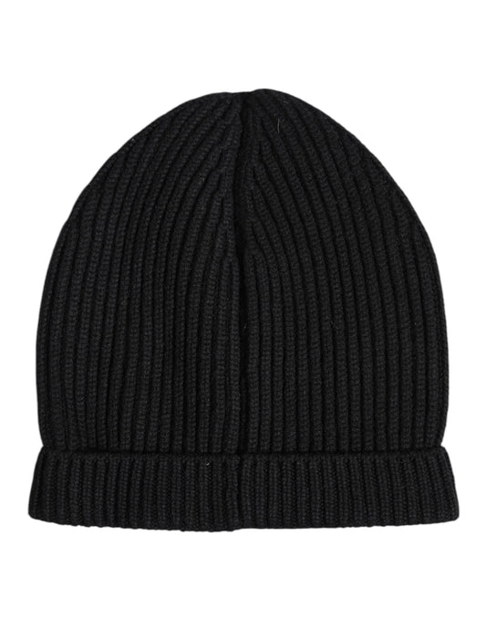 Dolce &amp; Gabbana – Schwarze Wintermütze aus Kaschmir