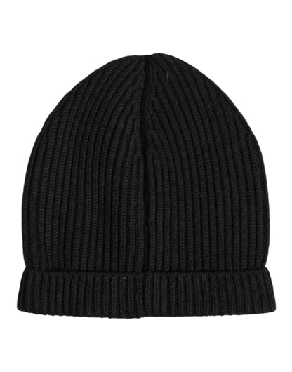 Dolce &amp; Gabbana – Schwarze Wintermütze aus Kaschmir