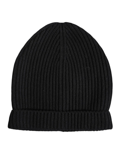 Dolce &amp; Gabbana – Schwarze Wintermütze aus Kaschmir