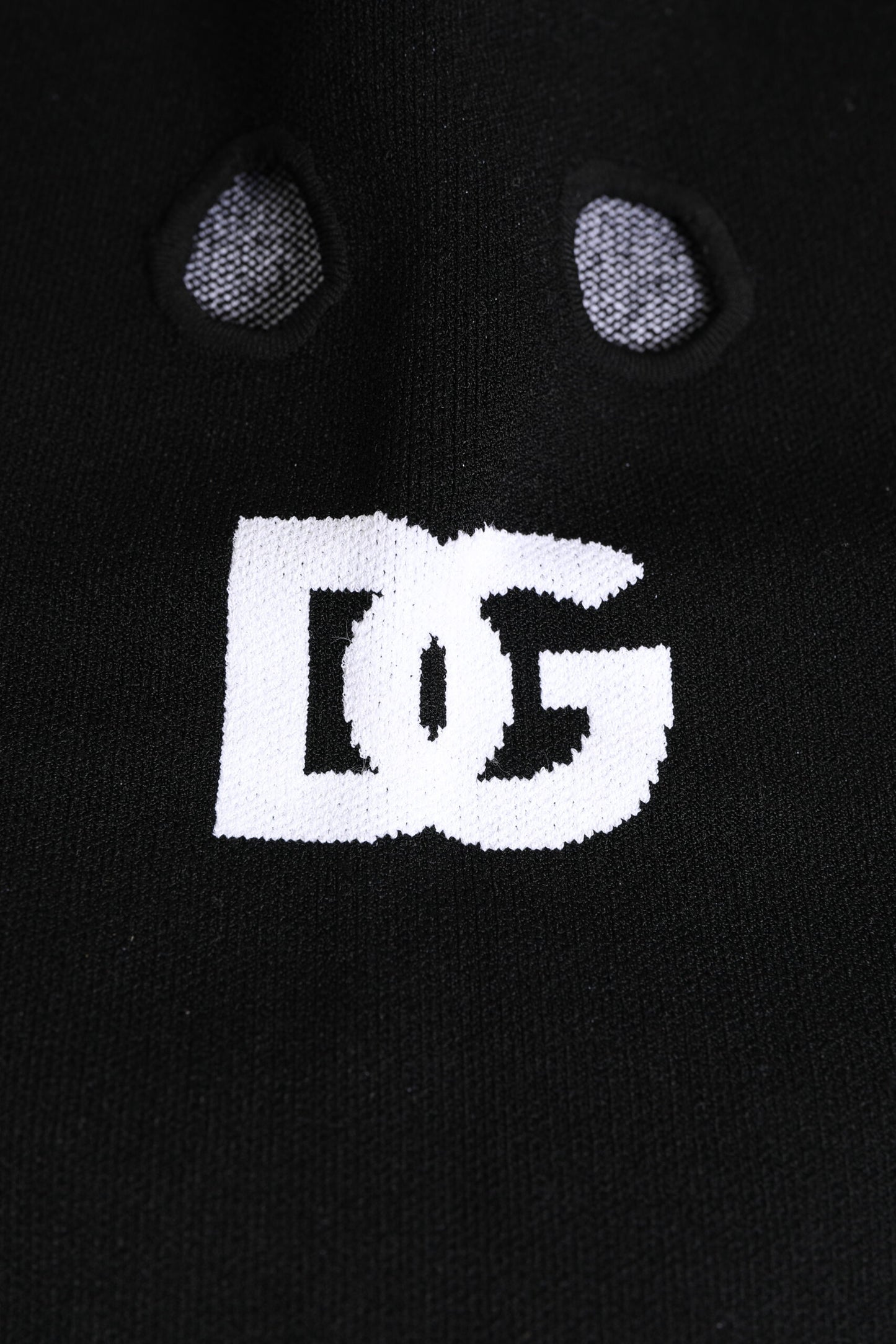 Dolce &amp; Gabbana – Schwarze, gestrickte Skimaske aus Kaschmir – Balaclava-Mütze