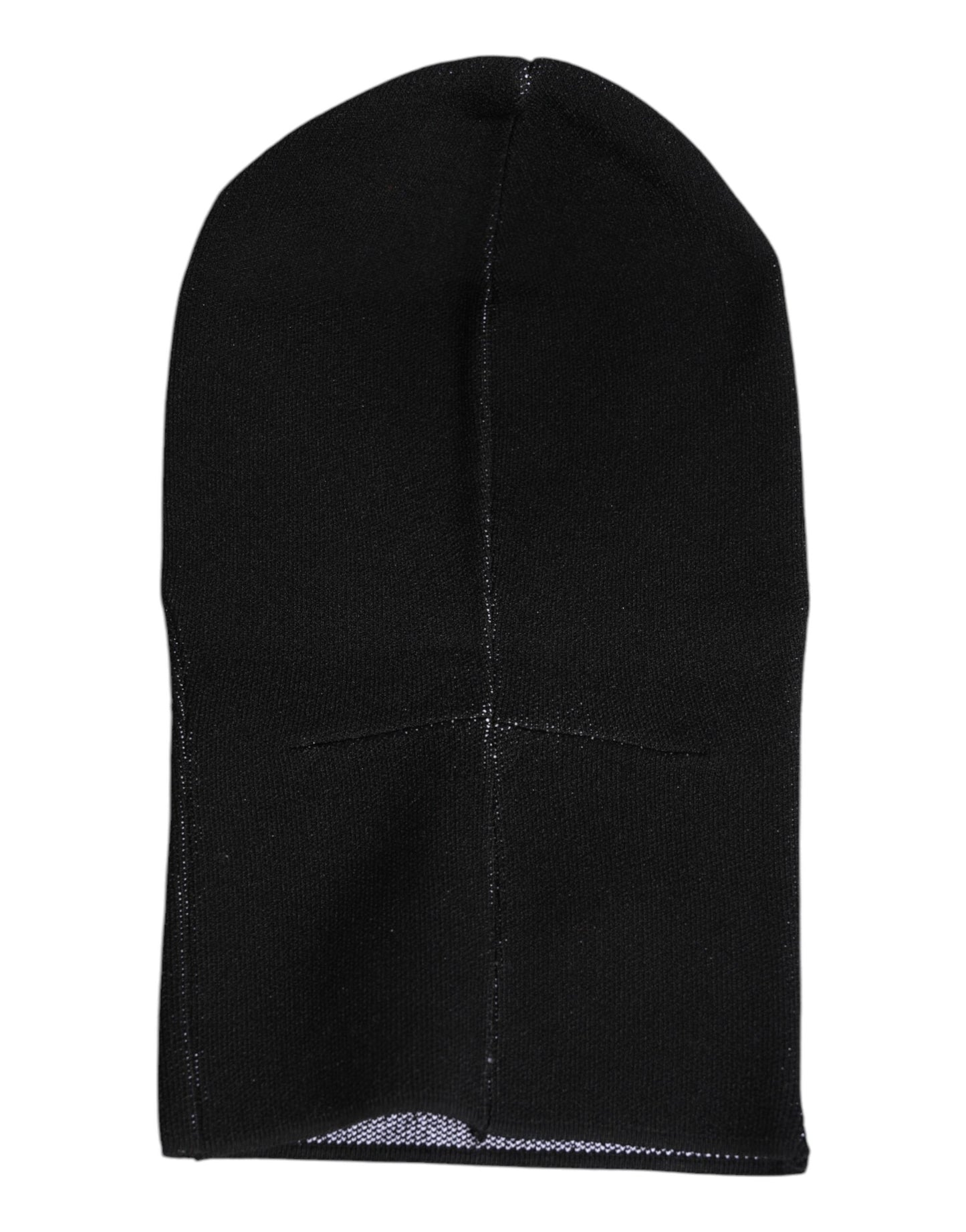 Dolce &amp; Gabbana – Schwarze, gestrickte Skimaske aus Kaschmir – Balaclava-Mütze