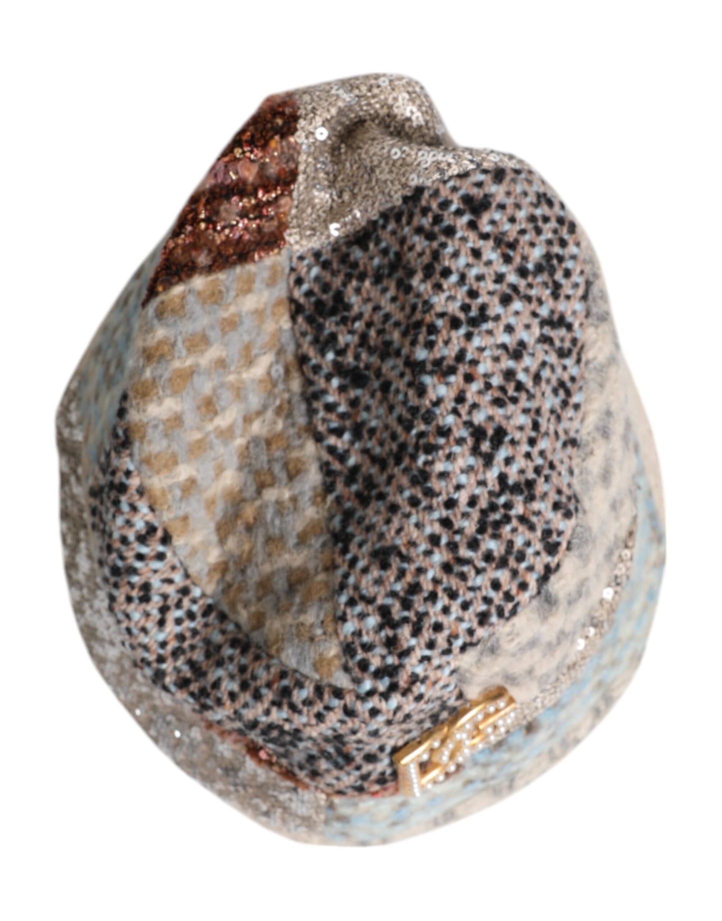 Dolce &amp; Gabbana – Fischerhut mit mehrfarbigem Patchwork-Verzierung