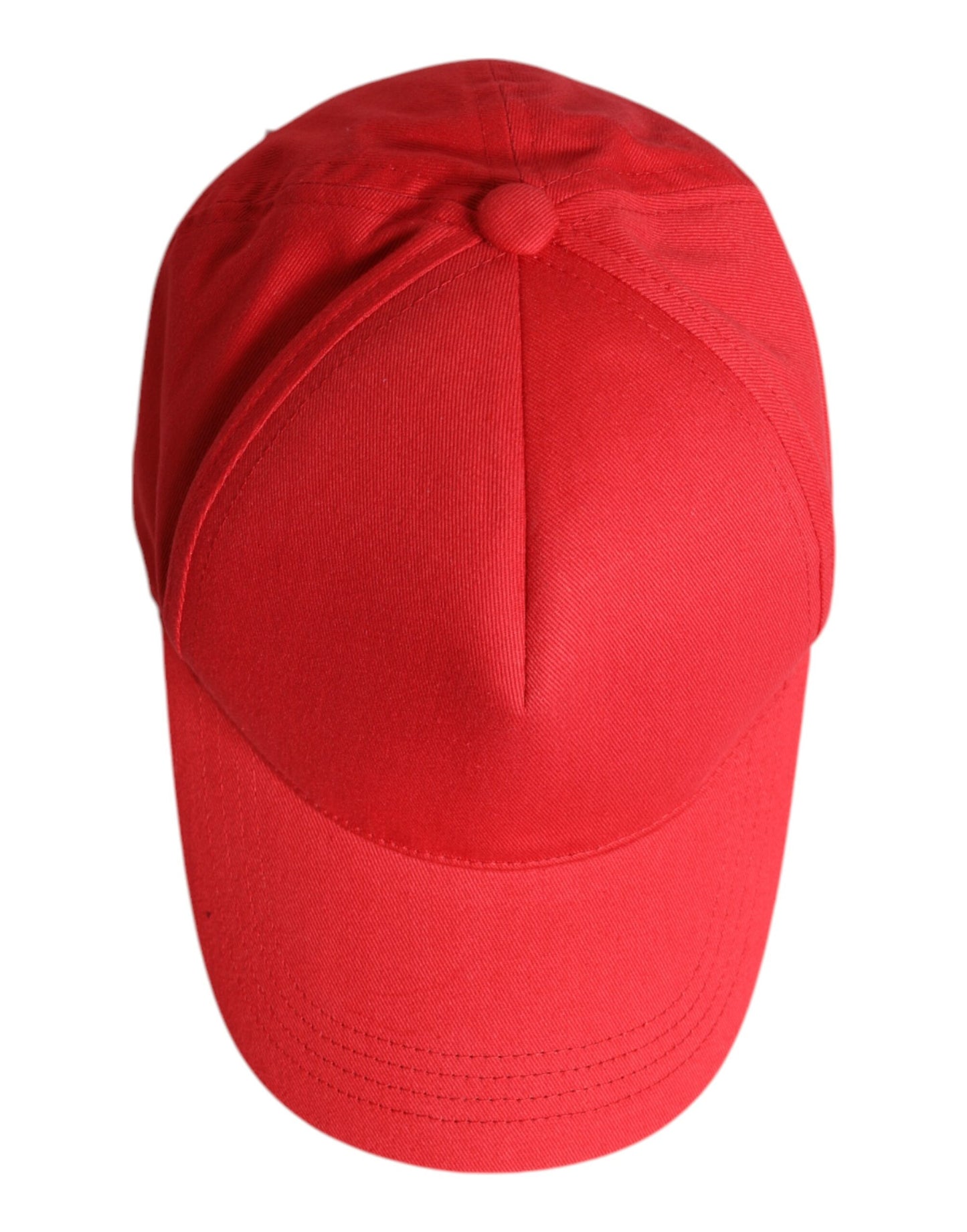 Dolce &amp; Gabbana – Rote Baseballkappe aus Baumwolle mit 6 Paneelen für Damen