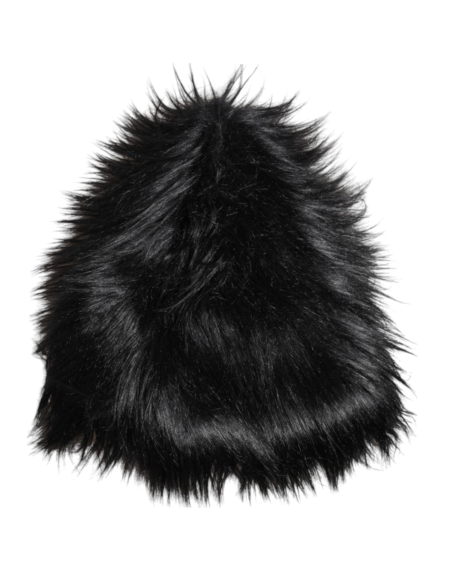 Dolce &amp; Gabbana – Fischerhut aus schwarzem Acrylfell für Damen