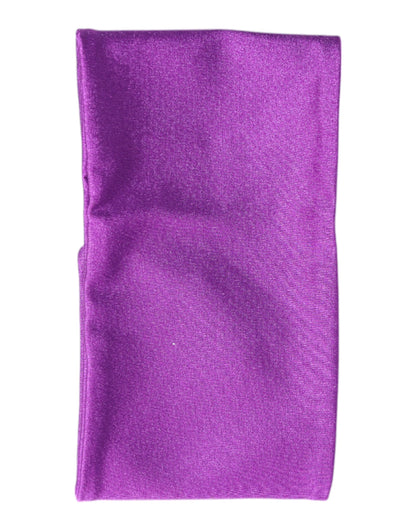Dolce &amp; Gabbana Lila Nylon Stretch Damen Halswärmer Schal