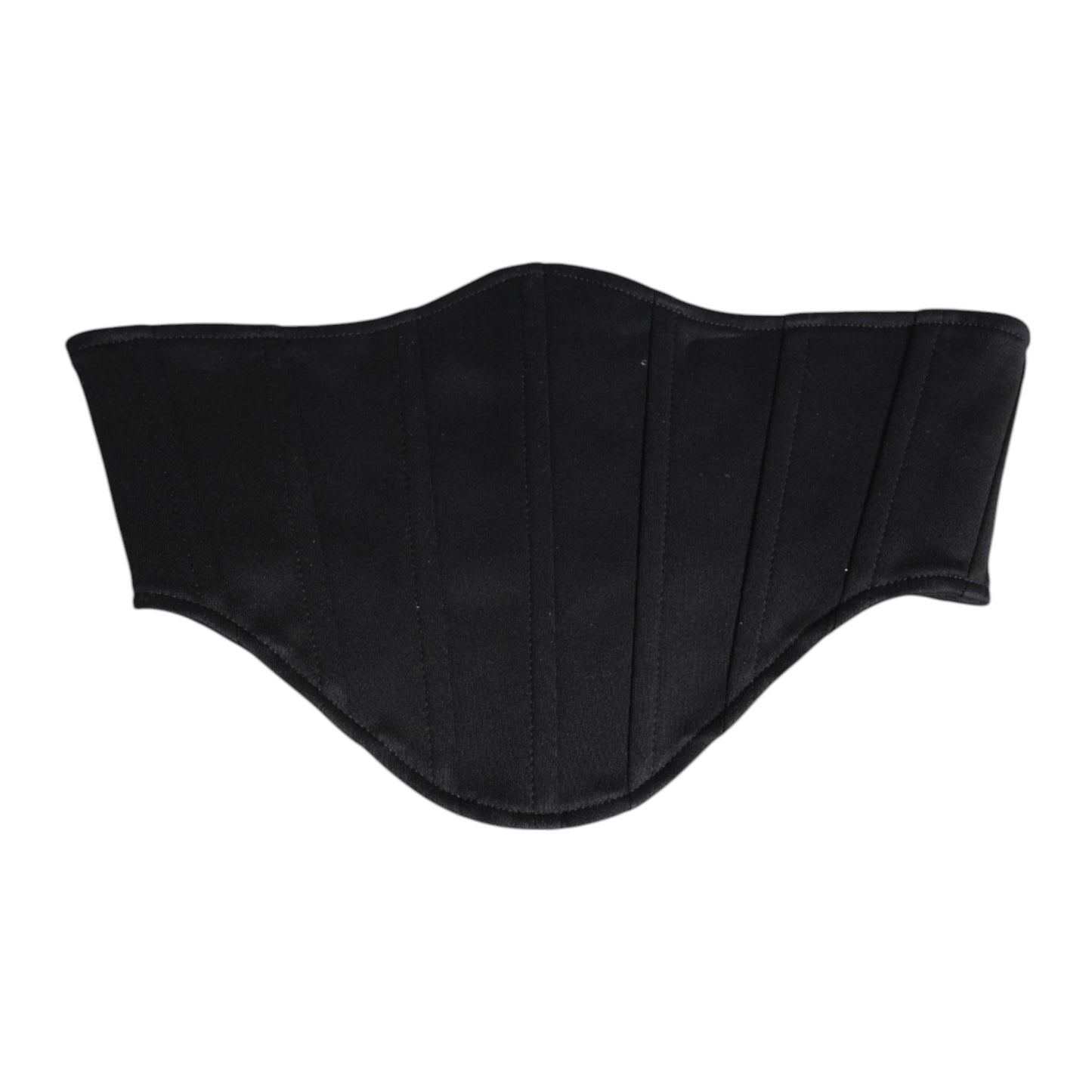 Dolce &amp; Gabbana Black Cotton Waist Tuxedo Belt Cummerbund