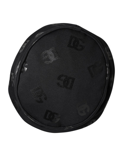 Dolce &amp; Gabbana – Schwarzer Fischerhut aus Polyester-Jacquard mit DG-Monogramm