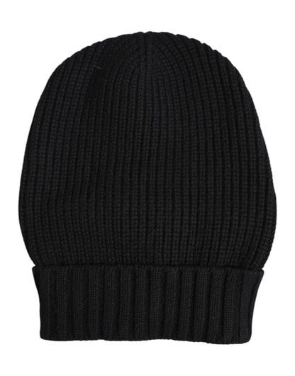 Dolce &amp; Gabbana – Schwarze Wintermütze aus Kaschmir