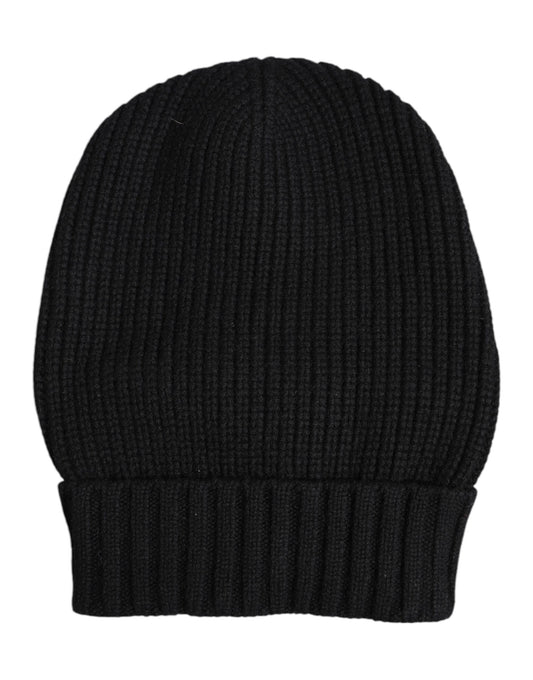 Dolce &amp; Gabbana – Schwarze Wintermütze aus Kaschmir