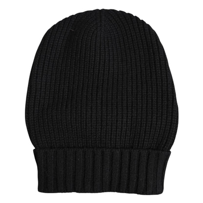 Dolce &amp; Gabbana – Schwarze Wintermütze aus Kaschmir