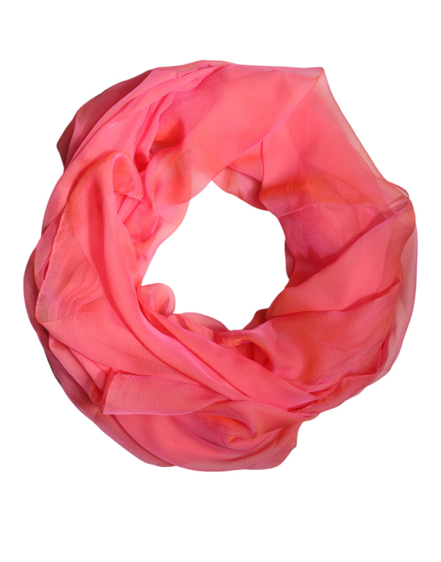 Dolce &amp; Gabbana Pink Silk Rectangle Women Wrap Shawl Scarf