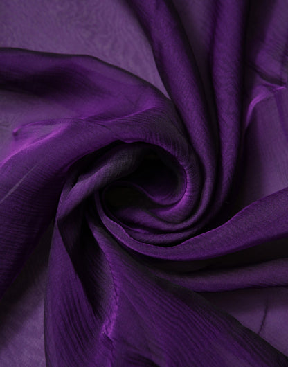 Dolce &amp; Gabbana Purple Silk Rectangle Wrap Shawl Scarf