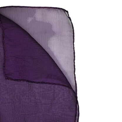 Dolce &amp; Gabbana Purple Silk Rectangle Wrap Shawl Scarf