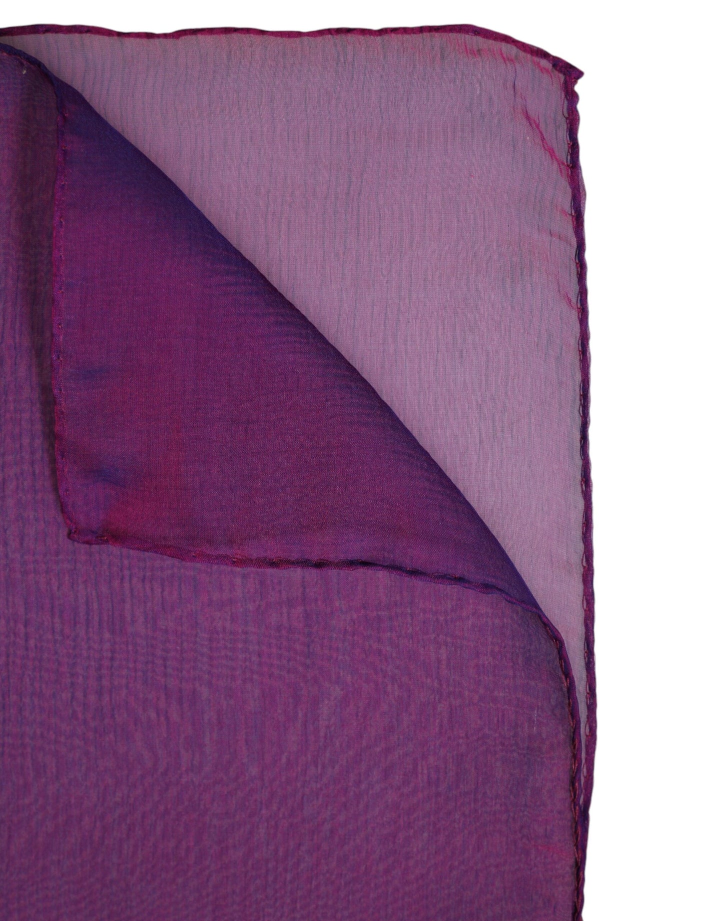 Dolce &amp; Gabbana Purple Silk Rectangle Wrap Shawl Scarf
