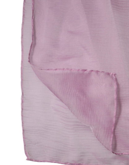 Dolce &amp; Gabbana Pink Silk Rectangle Women Wrap Shawl Scarf