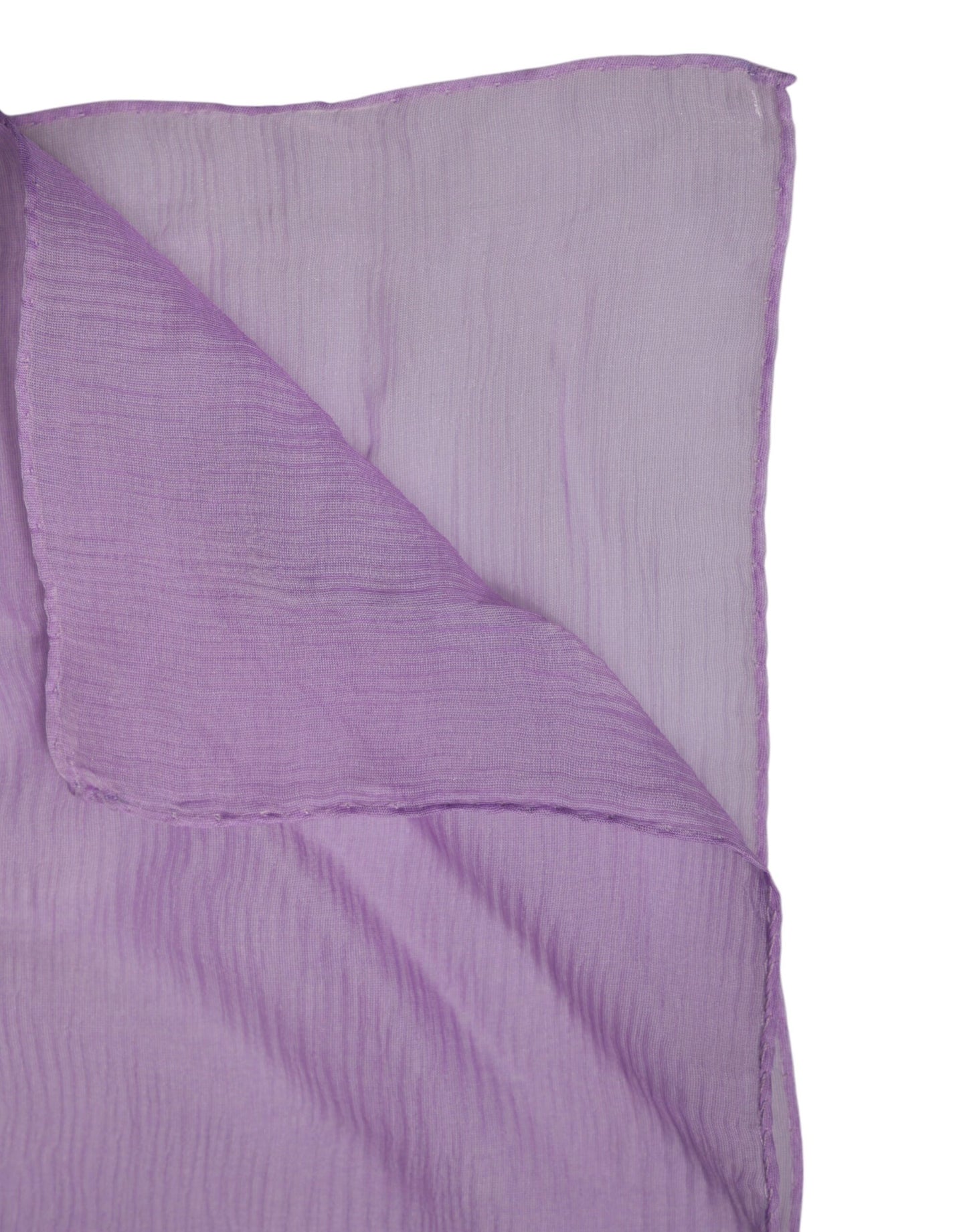 Dolce &amp; Gabbana Purple Silk Rectangle Wrap Shawl Scarf