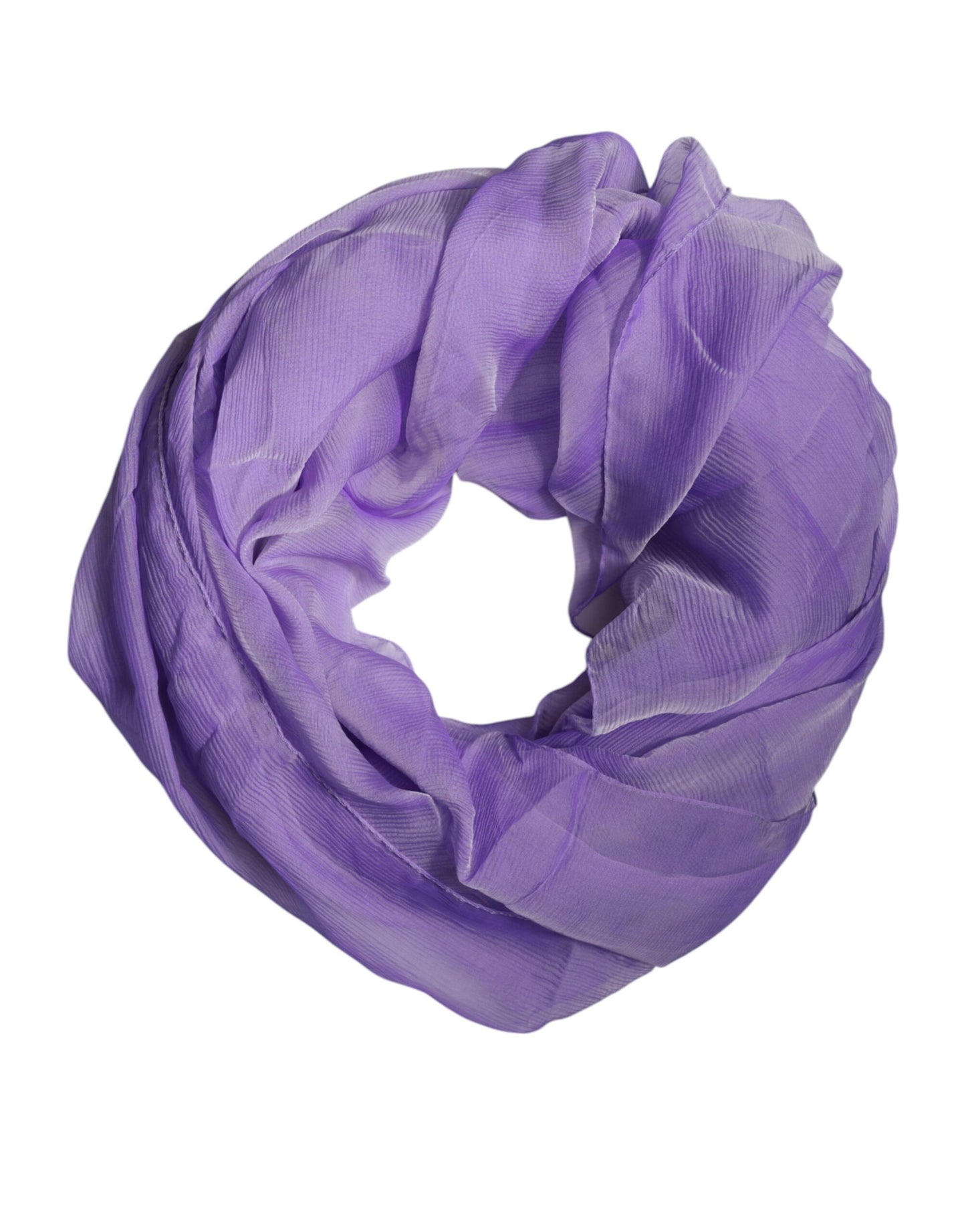 Dolce &amp; Gabbana Purple Silk Rectangle Wrap Shawl Scarf