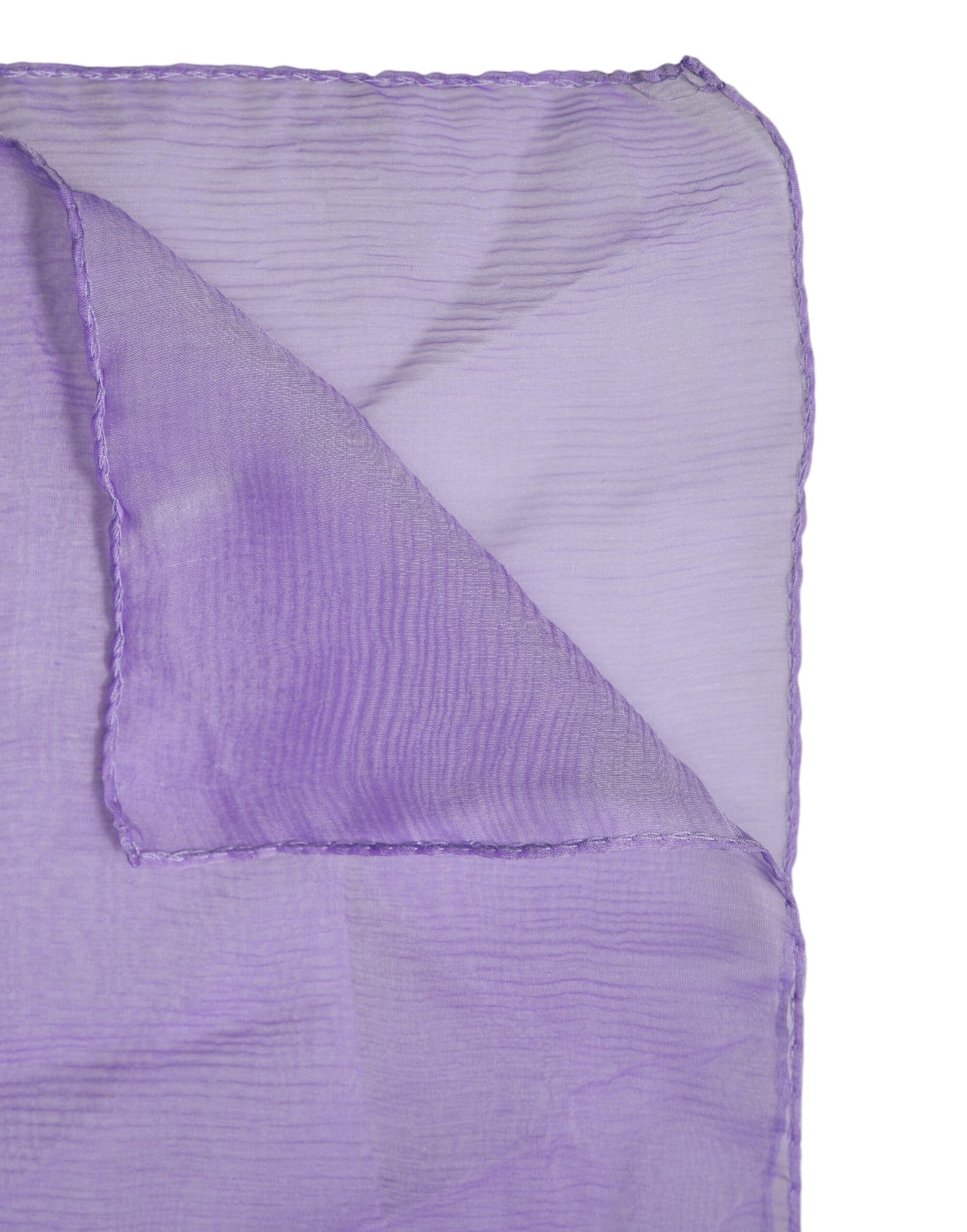 Dolce &amp; Gabbana Purple Silk Rectangle Wrap Shawl Scarf