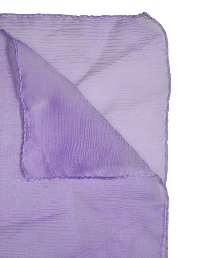 Dolce &amp; Gabbana Purple Silk Rectangle Wrap Shawl Scarf