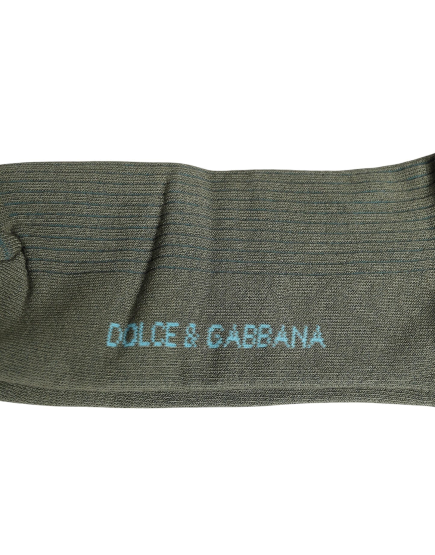 Dolce &amp; Gabbana Gray Cotton DG Bear Mid Calf Socks