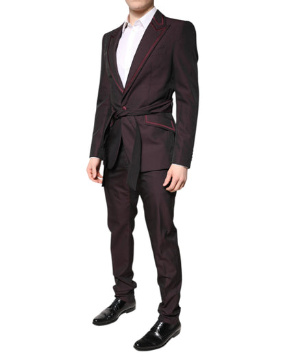 Dolce &amp; Gabbana – Kastanienbrauner, einreihiger, formeller, zweiteiliger Anzug