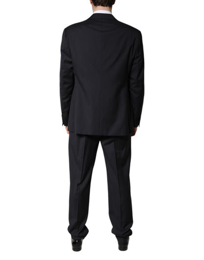 Emporio Armani – Schwarzer, einreihiger, formeller, zweiteiliger Anzug
