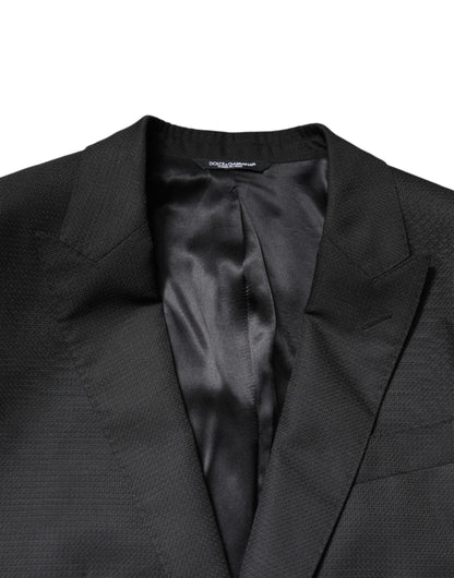 Dolce &amp; Gabbana – Schwarzer, einreihiger, formeller, zweiteiliger Anzug