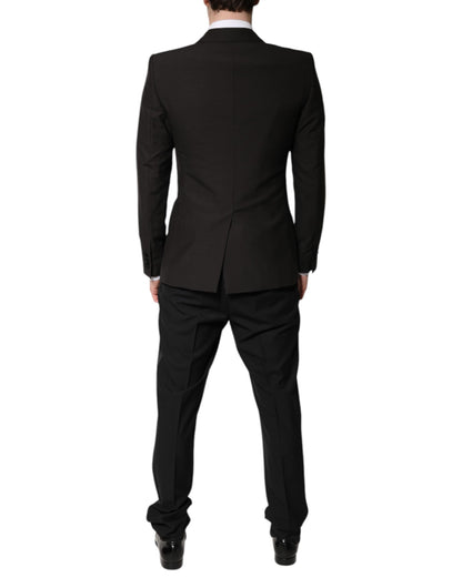 Dolce &amp; Gabbana – Schwarzer, einreihiger, formeller 3-teiliger Anzug