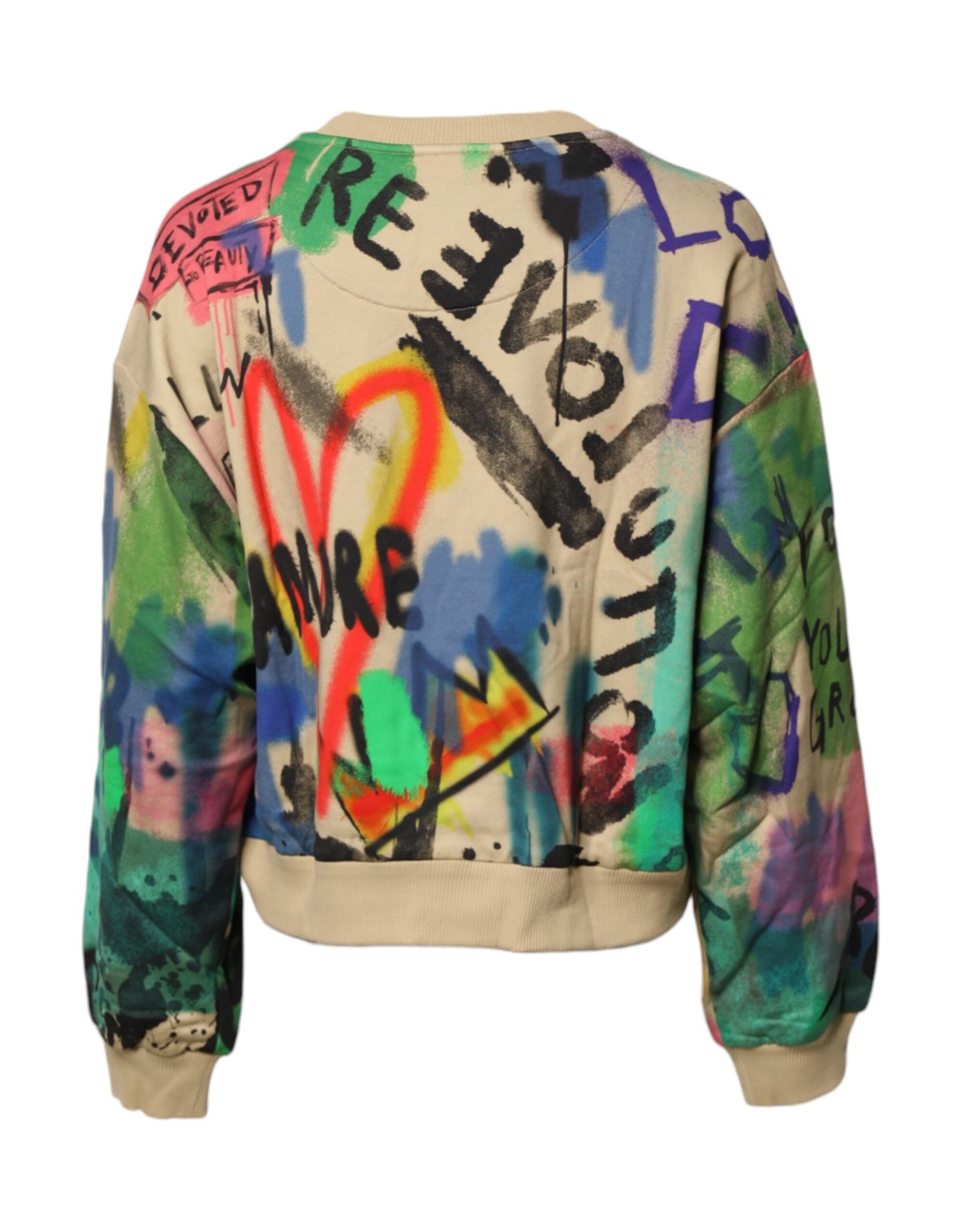 Dolce &amp; Gabbana Pullover aus Baumwolle mit mehrfarbigem Print