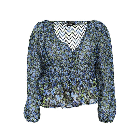 Desigual Blauer Polyesterpullover