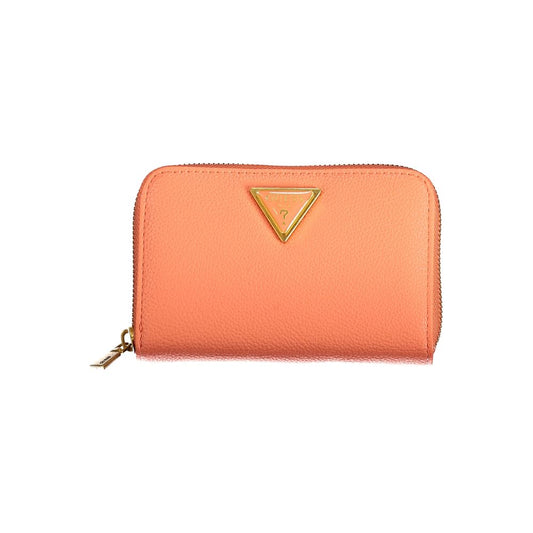 Guess Jeans – Orangefarbene Polyethylen-Geldbörse