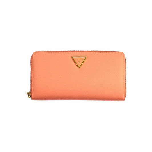 Guess Jeans – Orangefarbene Polyethylen-Geldbörse