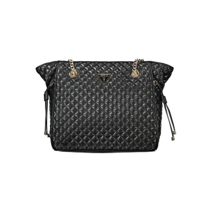 Guess Jeans Schwarze Polyethylen-Damenhandtasche
