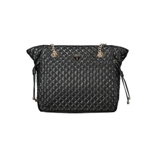 Guess Jeans Schwarze Polyethylen-Damenhandtasche