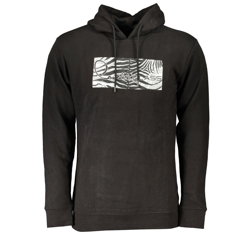 Cavalli Class Schwarzer Baumwollpullover für Herren